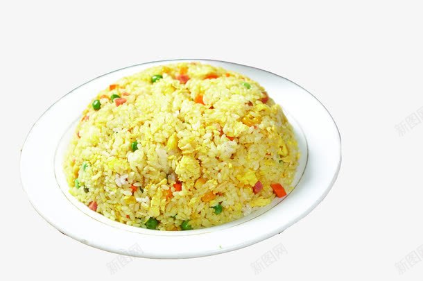 炒饭扬州png免抠素材_新图网 https://ixintu.com 传统美食 美食摄影 餐饮美食 鸡蛋胡萝卜