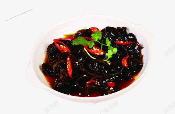 凉拌黑木耳png免抠素材_新图网 https://ixintu.com 产品实物 凉拌木耳 凉拌菜 小吃 美味 美食 食品 黑木耳