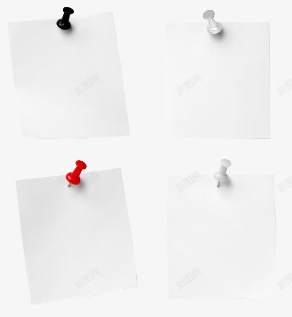 图钉标签纸png免抠素材_新图网 https://ixintu.com 便利贴 卡通边框 手绘边框 纸张 网页标签