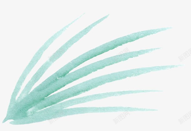 手绘薄荷绿叶psd免抠素材_新图网 https://ixintu.com 化妆品元素 卡片设计元素 夏天 手绘 手绘植物 水彩 清爽 薄荷