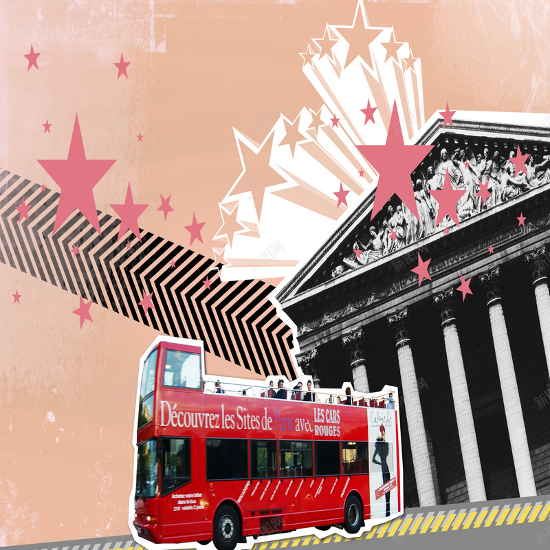 欧式拼贴西方旅行背景psd设计背景_新图网 https://ixintu.com 双层公交 名迹 开心 彩色 拼贴 旅游旅行文化宣传 景点 欧式 欧美 海报背景 童趣 罗马 西方 黄色背景