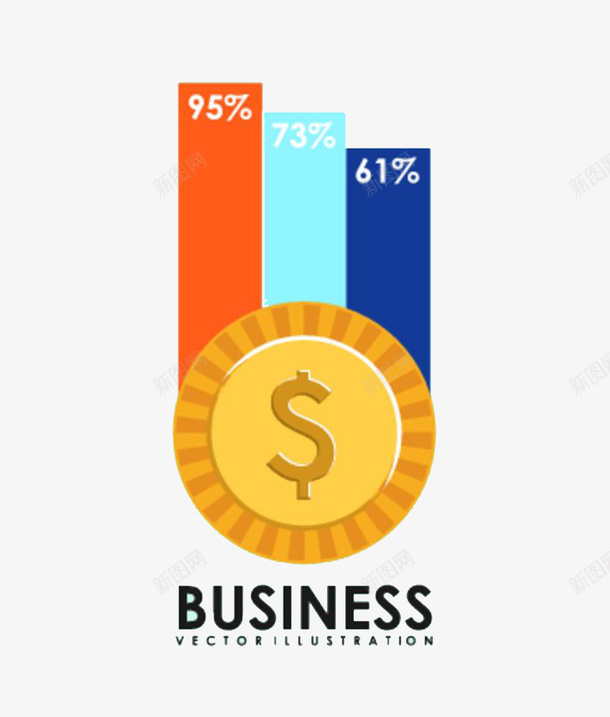商务金融经济和金币png免抠素材_新图网 https://ixintu.com 字体 字母 数字 文字 百分数 色彩 英文 金币 金色