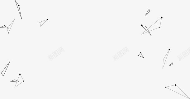 黑色简约几何png免抠素材_新图网 https://ixintu.com 免抠PNG 几何 图案 简约 边框纹理 黑色