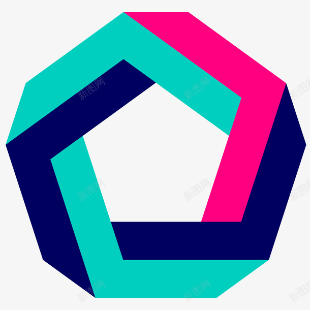 五边形立体图形插画矢量图ai免抠素材_新图网 https://ixintu.com 3D立体 三维图形 五边形立体图形插画 免抠PNG 几何图形 电商 装饰 矢量图