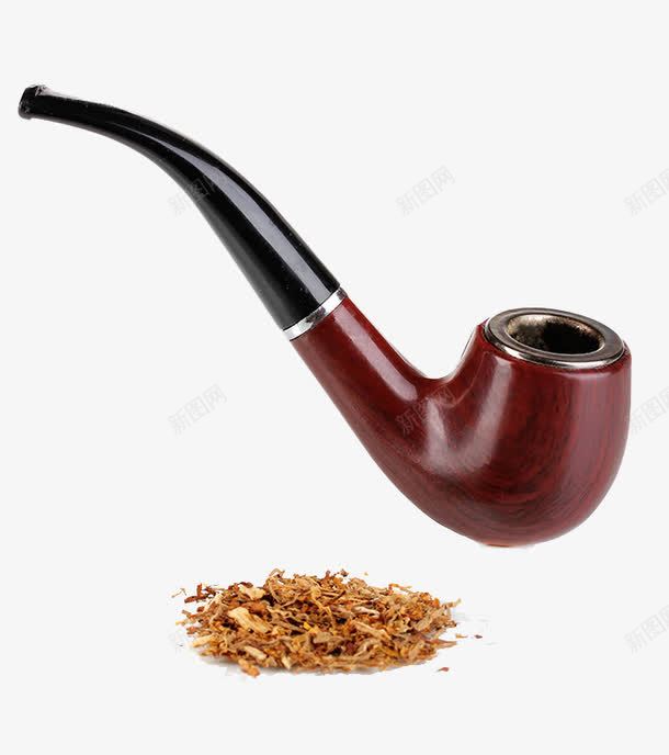 烟草和烟斗png免抠素材_新图网 https://ixintu.com 怀旧 灰色烟斗 烟斗 烟草