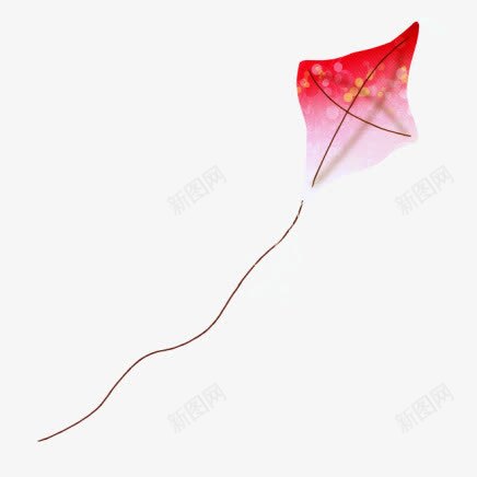 风筝png免抠素材_新图网 https://ixintu.com 手绘 春天 红色 风筝 风筝绘DIY
