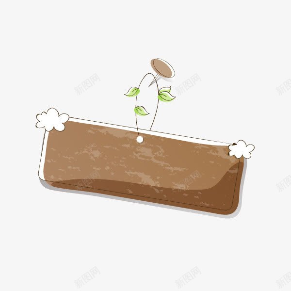 卡通木纹可爱边框png免抠素材_新图网 https://ixintu.com 卡通边框 对话框 木板纹理框 框 模板边框 边框