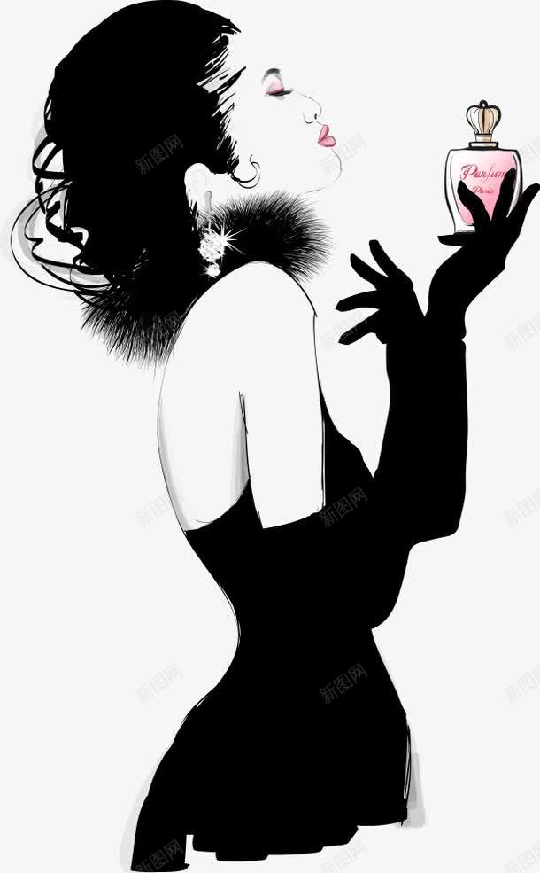 香水与女人png免抠素材_新图网 https://ixintu.com 人物 化妆品 卡通人物 女人 手绘人物 手绘美女 美女 香水 香水png 香水实拍高清 香水实物免扣png 香水瓶