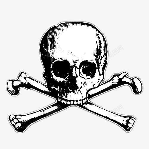 骷髅骨头毒品标志图png免抠素材_新图网 https://ixintu.com 人体骨骼 人类骷髅头 毒品标志 骷髅头 黑色