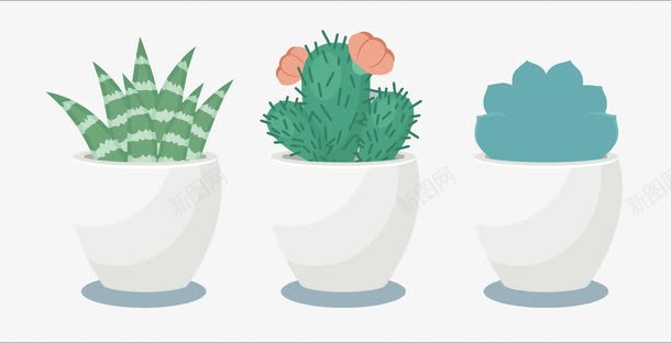 卡通盆栽植物png免抠素材_新图网 https://ixintu.com PNG图片 PNG图片素材 PNG素材 PNG素材免费下载 卡通 多肉 扁平化 盆栽 芦荟