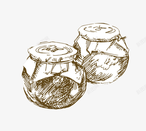 手绘线条密封酒坛png免抠素材_新图网 https://ixintu.com 中国风 古风 密封 手绘 手绘酒坛 线条 酒 酒坛 饮料