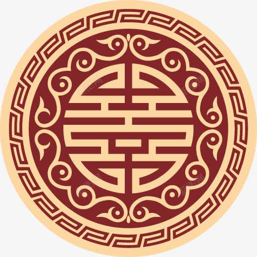 复古喜矢量图ai免抠素材_新图网 https://ixintu.com 中国式喜 圆喜 婚礼 结婚 矢量图