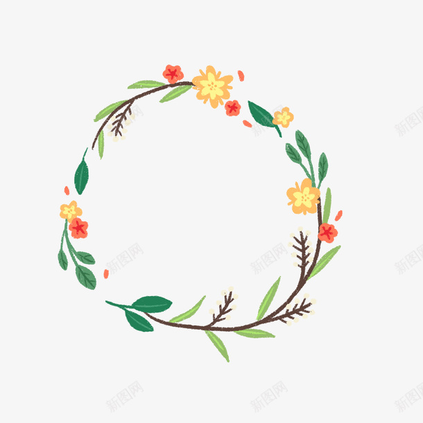 小清新手绘花纹边框6png免抠素材_新图网 https://ixintu.com 小清新 手绘 花纹 边框