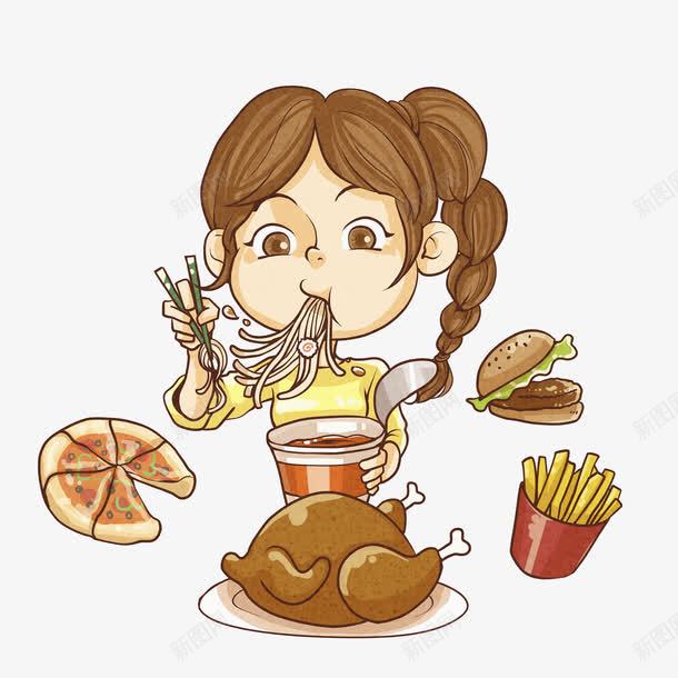 高血糖患者禁止暴饮暴食png免抠素材_新图网 https://ixintu.com 卡通 暴饮暴食 病 禁止吃甜食 糖尿病 肥胖 胰岛素分泌过少 血液中含糖量过高 血糖高 高血糖