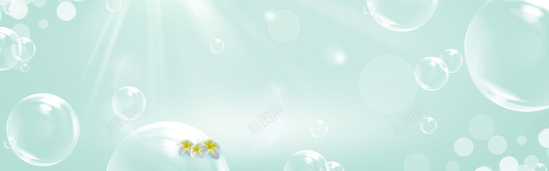 日常化妆品清新促销海报psd设计背景_新图网 https://ixintu.com 促销宣传 女装上新 小清新 小花 文艺 新品上市 梦幻 泡泡 绿色渐变 美妆护肤 自然 阳光