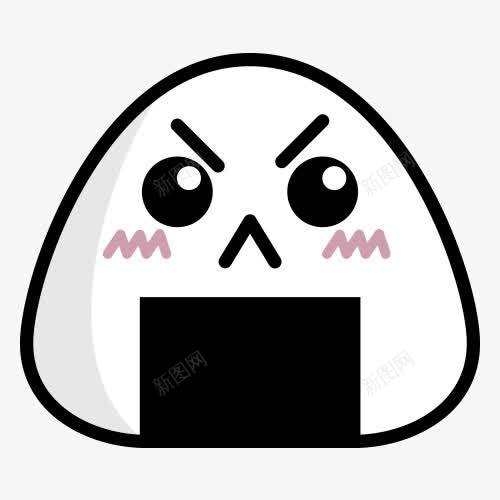 生气饭团png免抠素材_新图网 https://ixintu.com 凶巴巴 可爱 呆萌 恼火 憋屈 表情 表情包 饭团 饭团表情