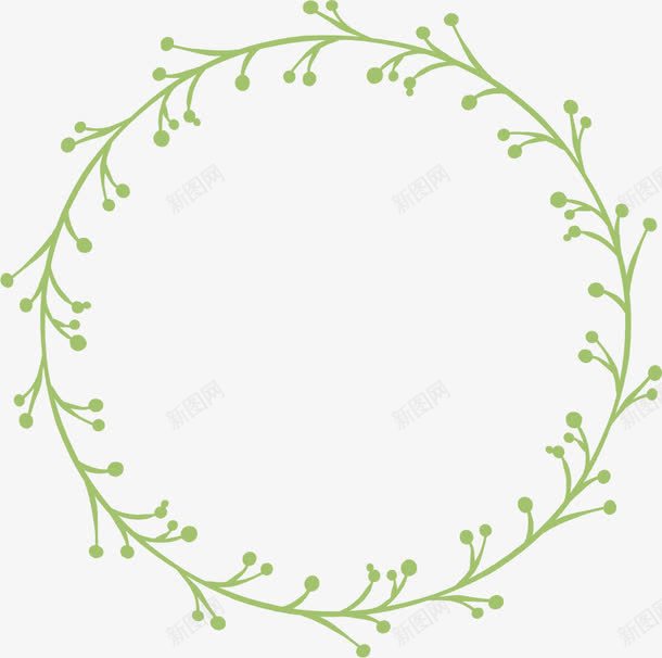 花环花边手绘边框png免抠素材_新图网 https://ixintu.com 园艺 图案 手绘 春天 植物 精美 素材 线稿 绿叶 绿植 花环 花边 装饰 设计 边框 陪衬
