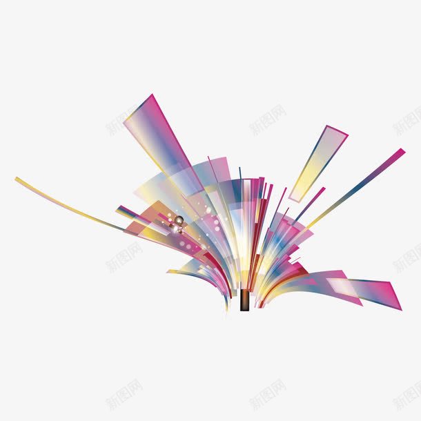 彩色散射光照投射线条png免抠素材_新图网 https://ixintu.com 光照 彩色 投射 散射 散射光 线条