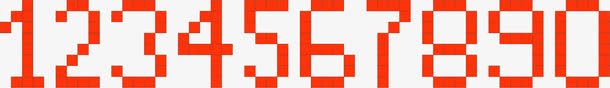 怀旧电子表风格数字png免抠素材_新图网 https://ixintu.com 数字 阿拉伯数字