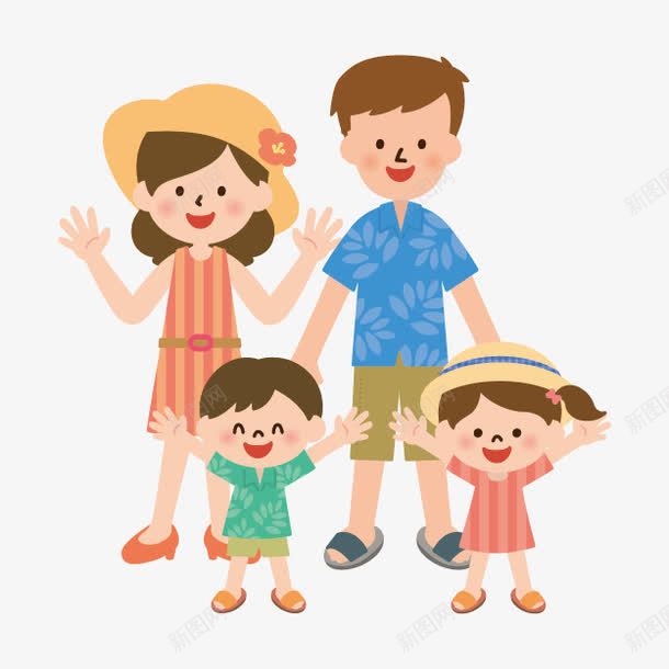 手绘卡通小人卡通小人卡通png免抠素材_新图网 https://ixintu.com 一家人 人物 人物图片素材 人物矢量图 出游 卡通图片 女儿 妈妈 孩子 手绘素材 温馨 爸爸