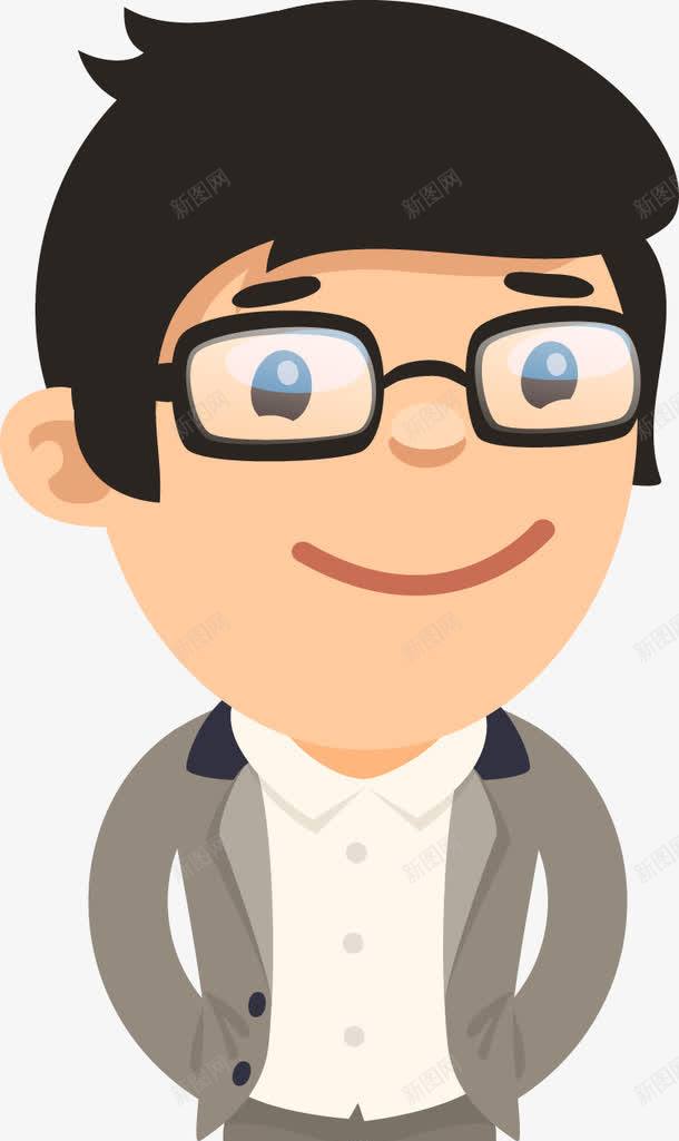 卡通语文教师人物图png免抠素材_新图网 https://ixintu.com 名师 教学 教师 男老师 语文