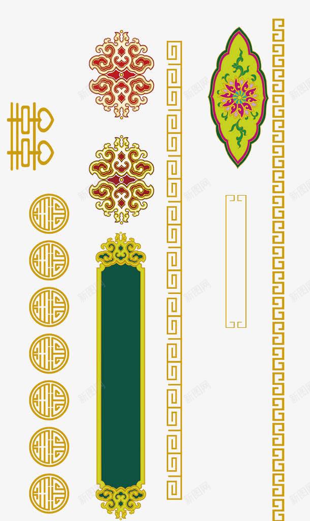 中式间隔线png免抠素材_新图网 https://ixintu.com 中式 分割 平面海报 线条 间隔条