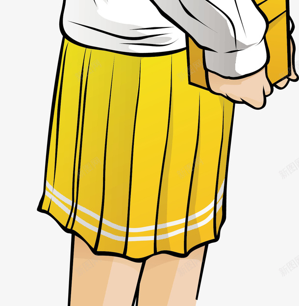 卡通金发小女孩矢量图ai免抠素材_新图网 https://ixintu.com 中学生 人物 卡通人物图 卡通图 卡通高中生 学生 学生图 矢量人物 矢量学生 矢量高中生 金发 高中生 矢量图