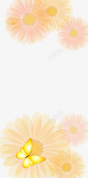 黄蝴蝶展架海报psd免抠素材_新图网 https://ixintu.com X展架设计 x展架 卡通花 展架 展架模板 展架海报 海报素材 粉色 精美花儿 蝴蝶 黄色