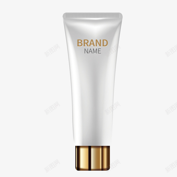 白色的洗面奶矢量图图标ai_新图网 https://ixintu.com LOGO PNG免抠图 PNG免抠图下载 产品 包装 品牌 商务 矢量图