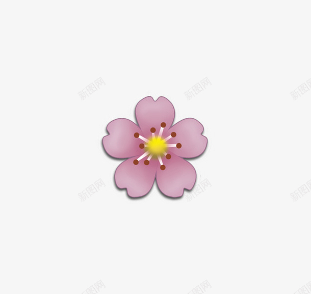 粉红色樱花的表情png免抠素材_新图网 https://ixintu.com emoji表情 可爱 植物 樱花 樱花单个 符号 花卉 花朵 花瓣 表情