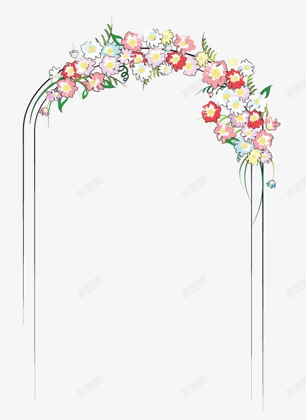 婚礼花芳png免抠素材_新图网 https://ixintu.com 婚礼场景 婚礼花柱 素材 花柱