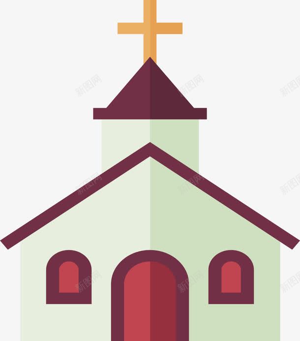 白色婚礼教堂png免抠素材_新图网 https://ixintu.com 基督教堂 大教堂 婚礼教堂 矢量素材 耶稣基督