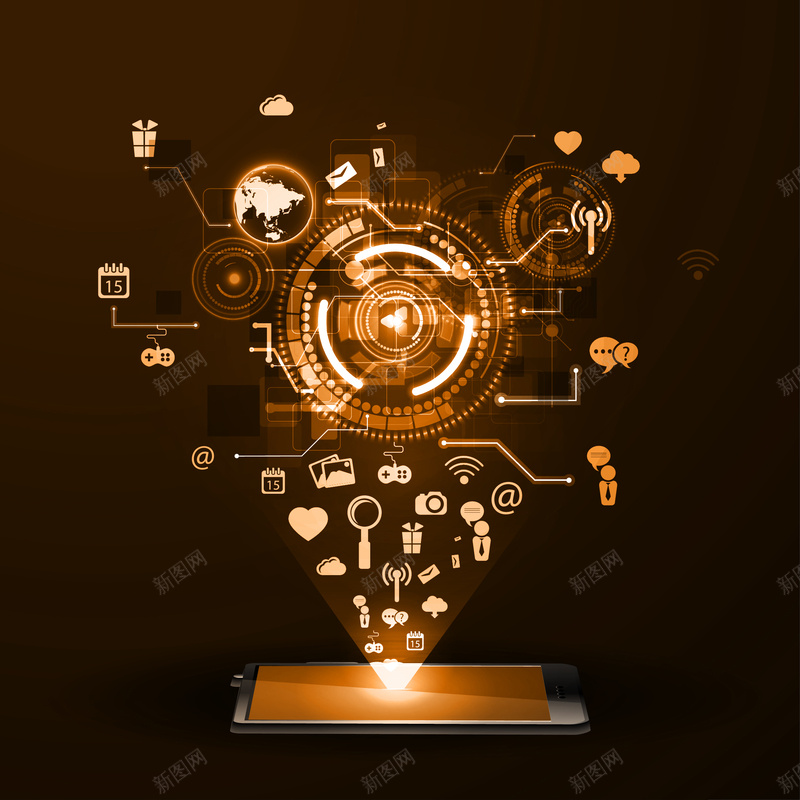 橘色光效商务黑科技背景jpg设计背景_新图网 https://ixintu.com 动感科技 商务 手机 数码科技 点子产品 现代科技 科技 科技名片 科技封面 科技展板 科技画册 科技背景 黑科技