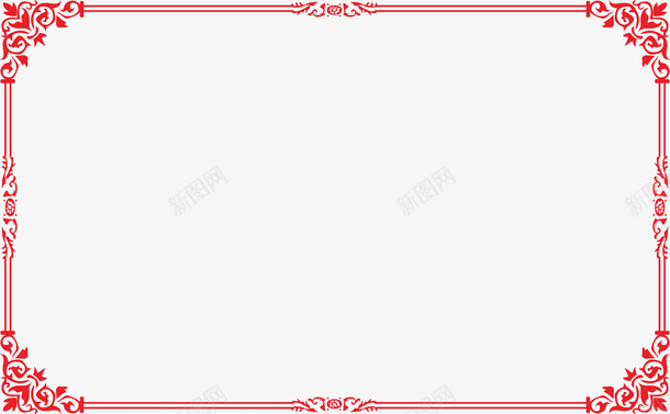 边框红色边框欧式边框画册png免抠素材_新图网 https://ixintu.com 欧式边框 画册边框 画册边框免费下载 红色边框 边框