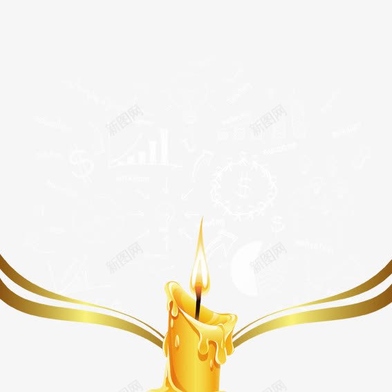 金色蜡烛png免抠素材_新图网 https://ixintu.com 学习 学生 教师 教师节贺卡 校园 粉笔 老师 老师辛苦了 黑板