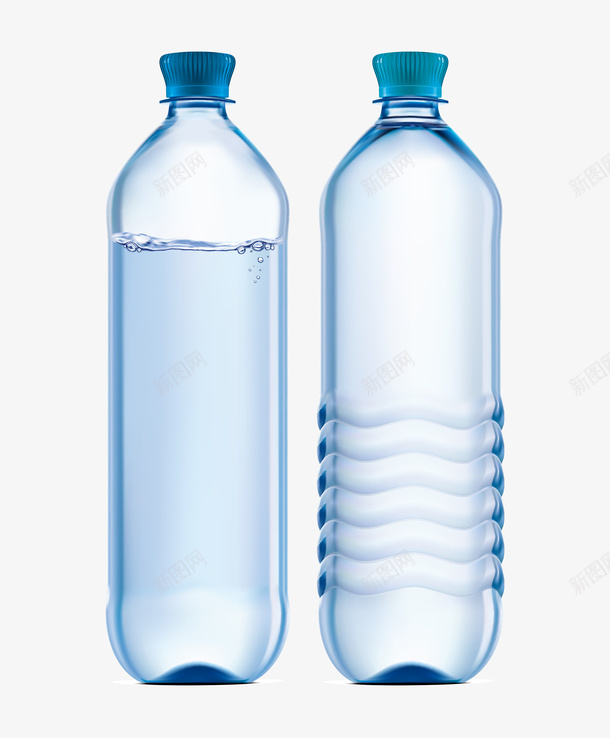 手绘卡通空白矿泉水瓶png免抠素材_新图网 https://ixintu.com 卡通 手绘 瓶子设计 空白矿泉水瓶设计 简约 纯净水瓶设计