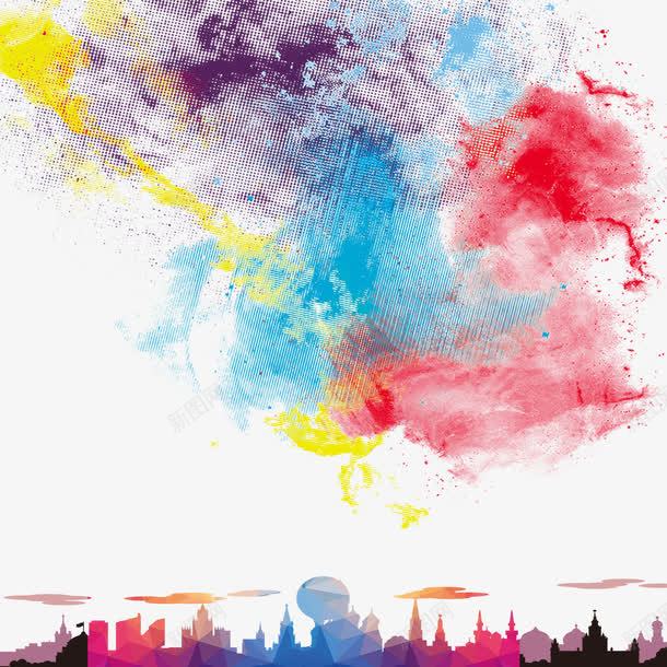 水彩天空图png免抠素材_新图网 https://ixintu.com 免抠图素材 城市 城市png素材 城市天空免抠 城市天空免抠素材 城市矢量ps 城市矢量ps素材 平面城市免抠图片 平面城市免抠图片素材 彩色的城市 水彩天空