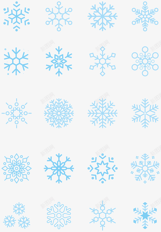 圣诞雪花1矢量图ai免抠素材_新图网 https://ixintu.com 元素 圣诞 新图 矢量图 雪花