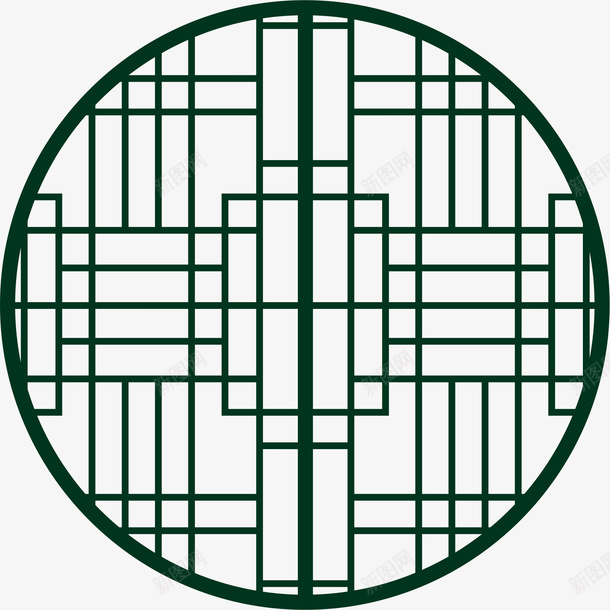 圆形的公园园林窗子矢量图ai免抠素材_新图网 https://ixintu.com 公园园林窗子 园林窗 园林窗户 园林窗花 窗子 线条 苏州园林窗 矢量图