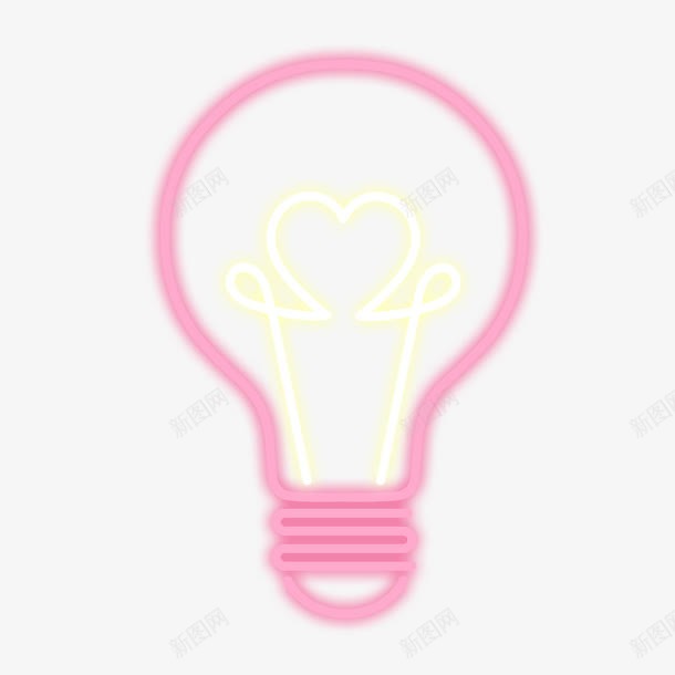 灯泡霓虹灯png免抠素材_新图网 https://ixintu.com 发光 发光广告牌素材 灯泡 酒吧 霓虹灯