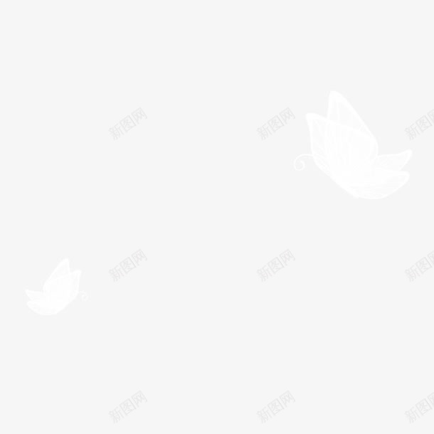 飞舞的蝴蝶png免抠素材_新图网 https://ixintu.com 卡通 可爱 唯美 无色翅膀 春天 春天背景 梦幻 白色 白色蝴蝶 翅膀 翩翩起舞 背景 蝴蝶飞舞 飞行动物