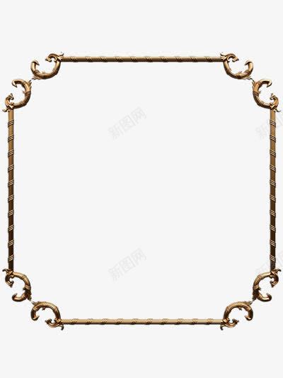 金色边框png免抠素材_新图网 https://ixintu.com 古典花纹装饰 复古花纹 底纹背景 底纹边框花边 欧式花纹 质感花纹 金属质感