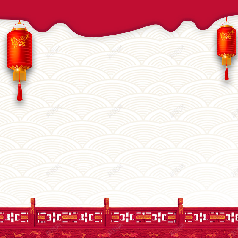 2018春节红色中国风淘宝复古祥云纹理主图jpg设计背景_新图网 https://ixintu.com 2018 中国风 主图 复古 天猫年货节 年货节 新年 春节 淘宝 灯笼 直通车 祥云 红色 纹理