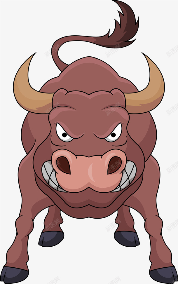 卡通动漫牛png免抠素材_新图网 https://ixintu.com 公牛 创意 多彩 封面 插画 炫酷 牛吉祥物 表情 通用