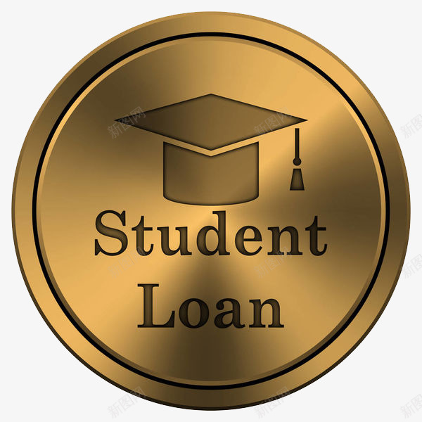 金属学生贷款图标png_新图网 https://ixintu.com 借 借款 借钱 债务 助学贷款 卡通 压力大 压力山大 学士帽 欠债 欠账 欠钱 烦 贷款 资助