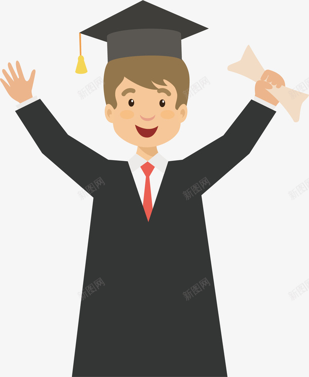 招手的初中学生人物png免抠素材_新图网 https://ixintu.com 中学学生 初中学生 初中学生人物 初中生 孩子 放学学生 毕业了
