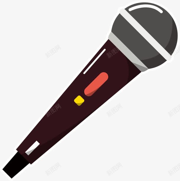 卡通麦克风png免抠素材_新图网 https://ixintu.com 乐器 卡通乐器 卡通麦克风 唱歌 麦克风 麦克风PNG