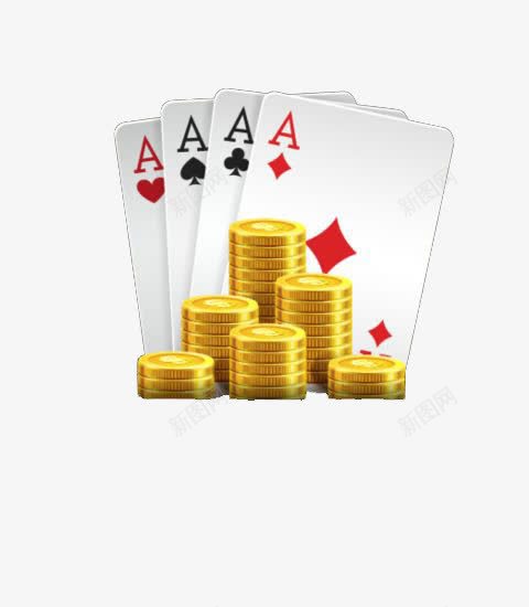 金币和棋牌png免抠素材_新图网 https://ixintu.com 棋牌 赌博 赌币 赌牌 金币