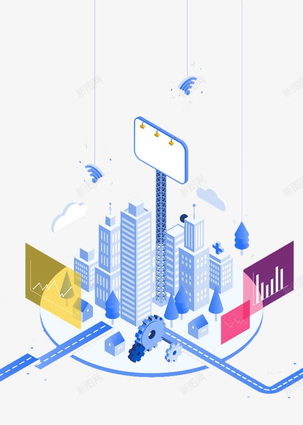城市中心楼上的记录本png免抠素材_新图网 https://ixintu.com 3D 中心 俯视图 创意 卡通 城市 手绘 数据图 简约