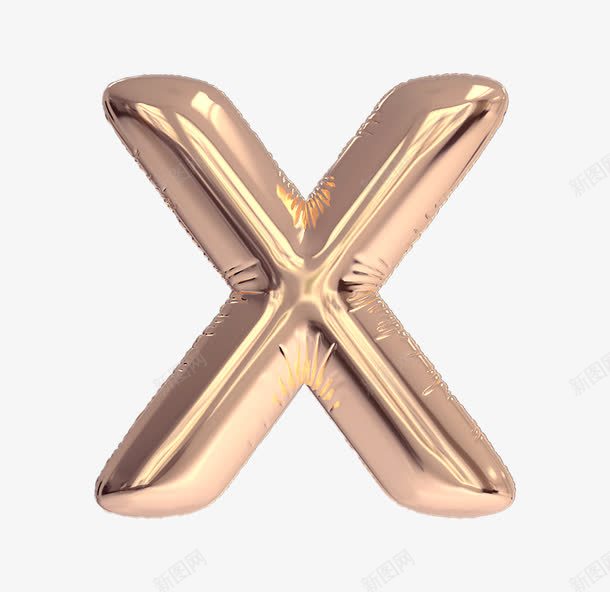 卡通金色英文字母X气球字体png免抠素材_新图网 https://ixintu.com 3D字母 字母气球 广告英文字体 彩色字母 气球字体 海报英文字体 立体字母 艺术字 艺术字母 英文字母X